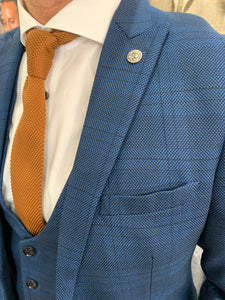Marc Darcy ‘Jerry’ blue suit separates range (waistcoat, jacket and trousers sold separately)