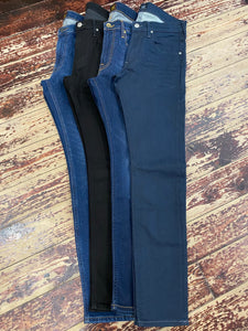 Lee - ‘Luke’ Mid Blue Slim Tapered Jeans - L719LE37