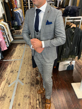 Load image into Gallery viewer, Marc Darcy &#39;Jerry&#39; grey check three piece suit (waistcoat, jacket and trousers sold separately) from Gere Menswear
