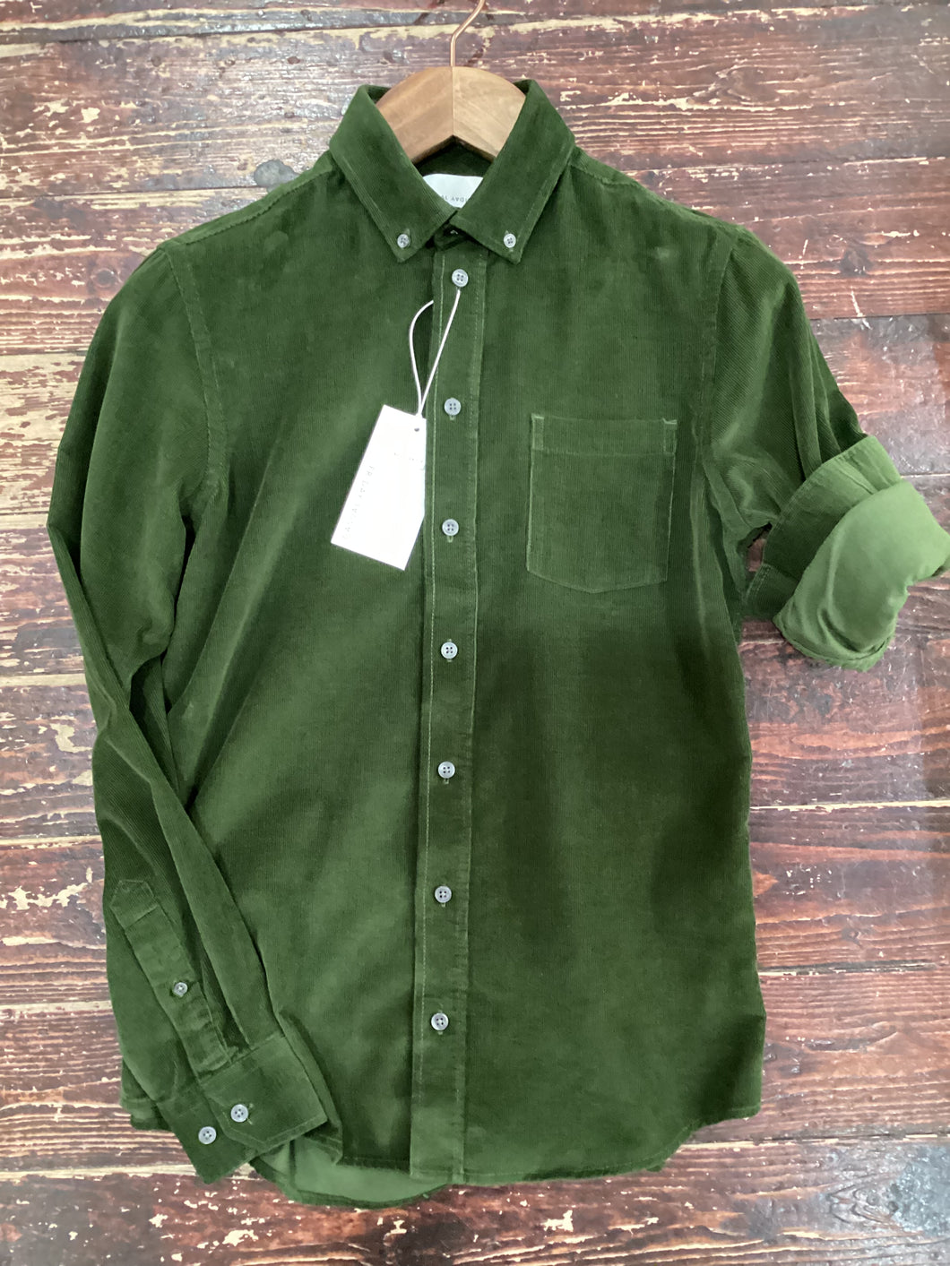 Casual Friday - Cord Shirt - Green 725