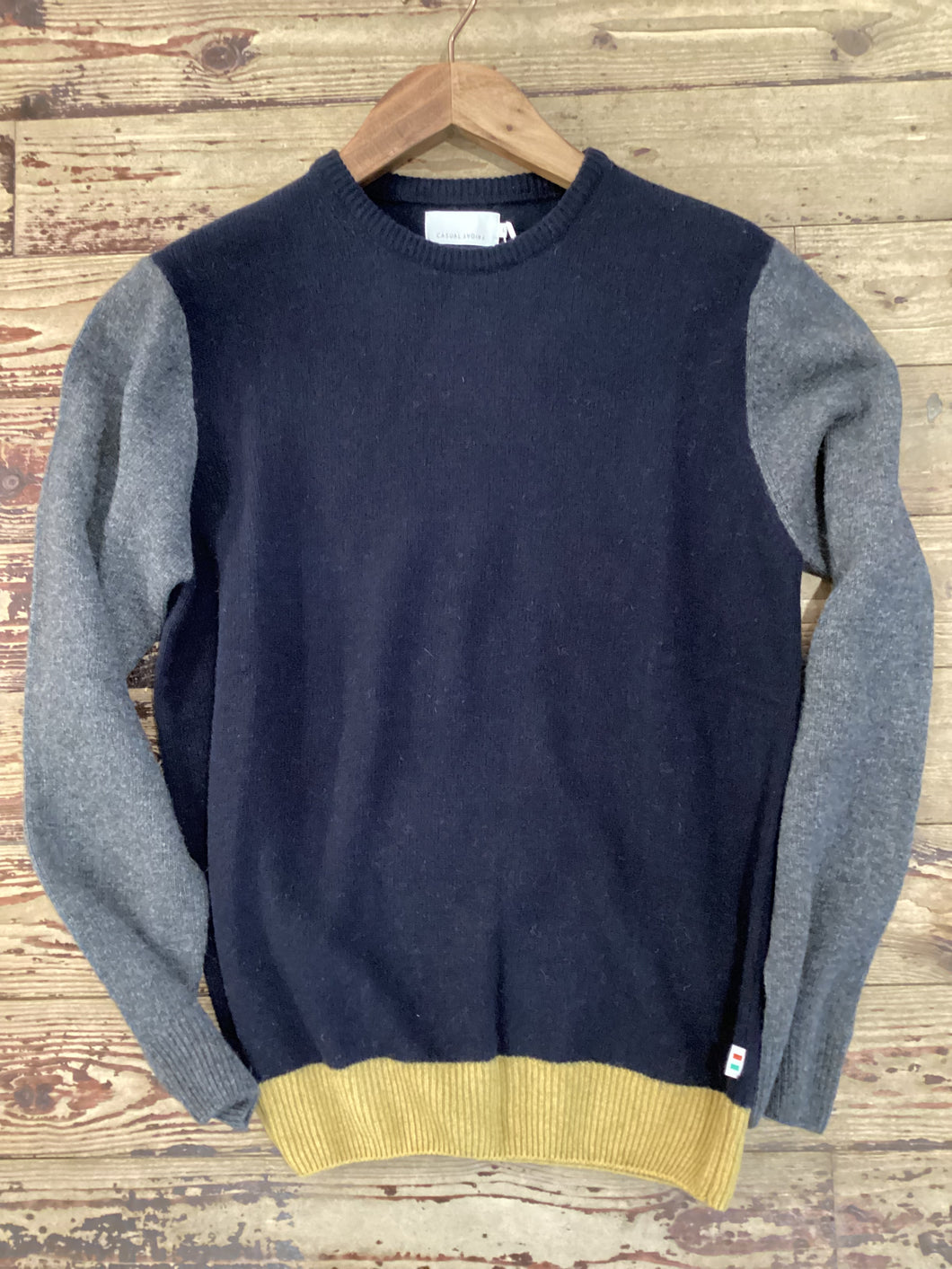 Casual Friday - Karl Crew neck - Tricolour Navy 732