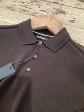 Load image into Gallery viewer, Remus Uomo - Knit Polo Chocolate 806
