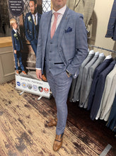 Load image into Gallery viewer, Marc Darcy ‘Harry’ blue three piece suit (waistcoat, jacket and trousers sold separately) from Gere Menswear
