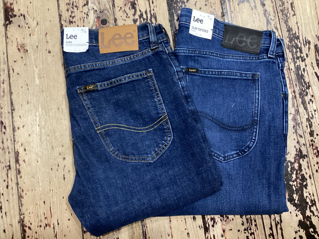 Lee - ‘Luke’ Mid Wash Slim Tapered Jeans - L719CVFT & L719DHTR