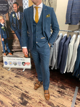 Load image into Gallery viewer, Marc Darcy ‘Dion’ blue three piece suit (waistcoat, jacket and trousers sold separately) from Gere Menswear
