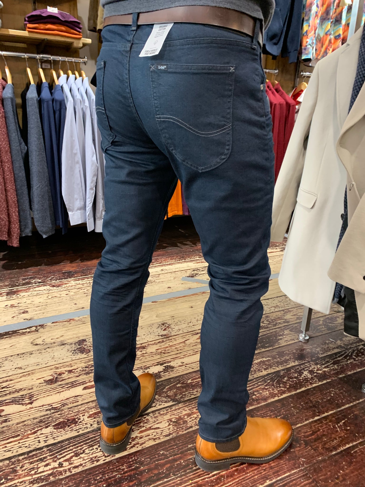 Lee - 'Luke' Mid Blue Slim Tapered Jeans - L719LE37 – Gere Menswear